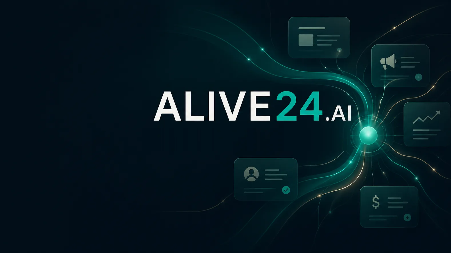 The Alive24 business operating system running website, sales, clients and money in one view